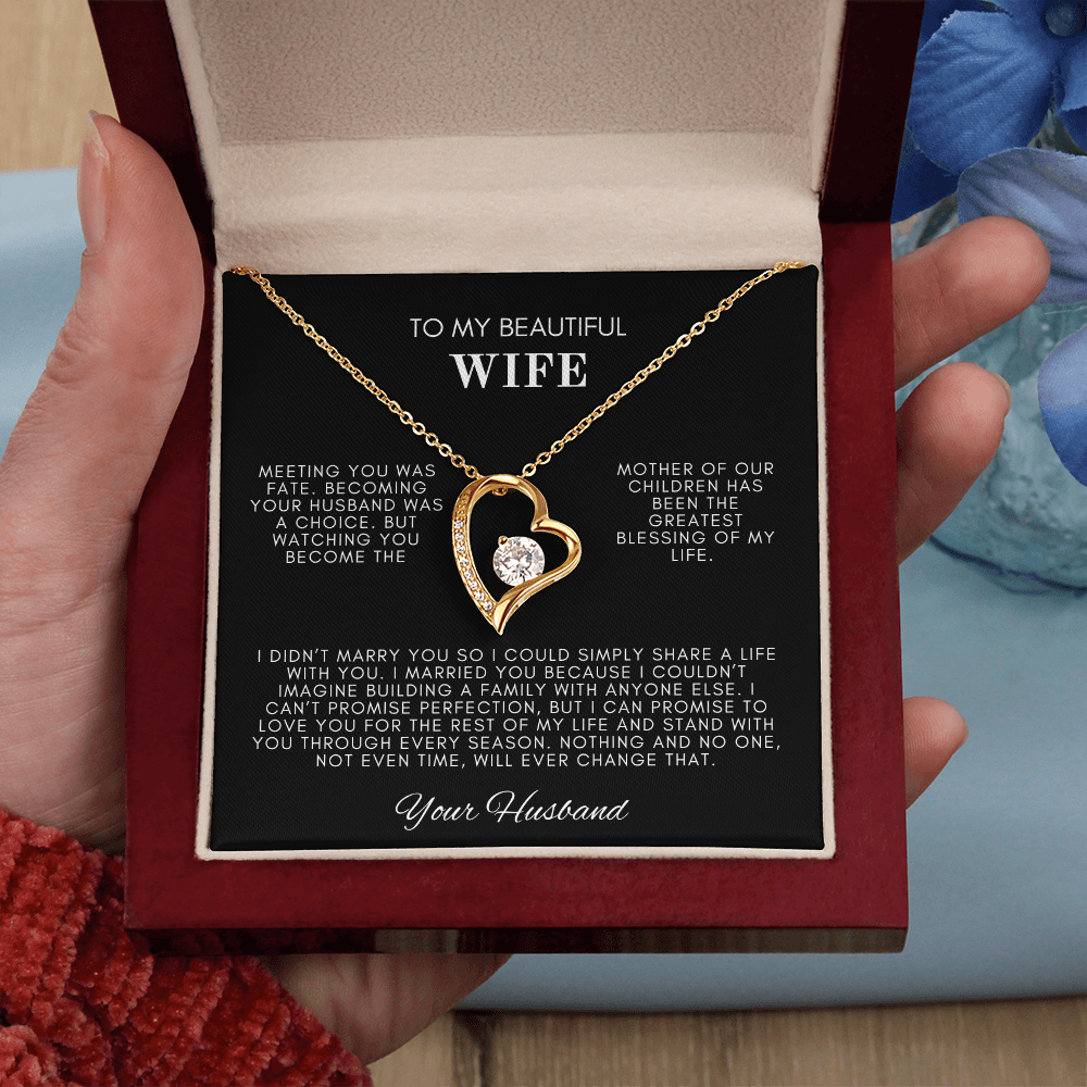 To My Wife Forever Love Necklace