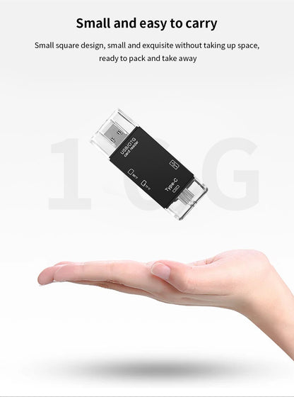 6 in 1 Card Reader for Android Mobile Phone and MacBook/Laptop