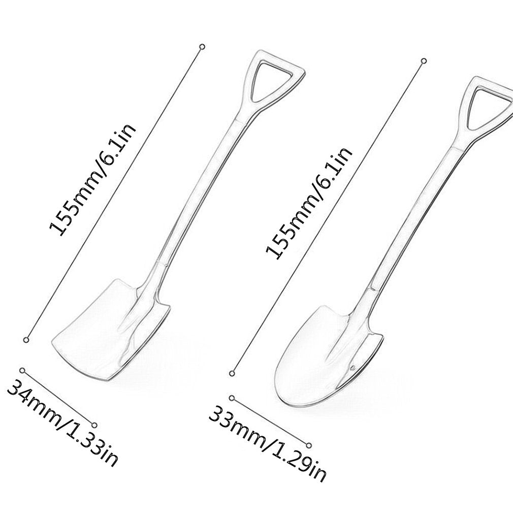 Normal Size Stainless Steel Shovel Dessert Spoon Sets