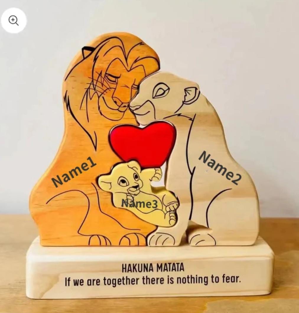 🔥20%OFF🔥 Personalized Lion Family Puzzle