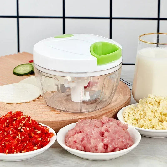Multifunctional Hand-Pull Food Chopper — Chop, Mince & Slice in Seconds