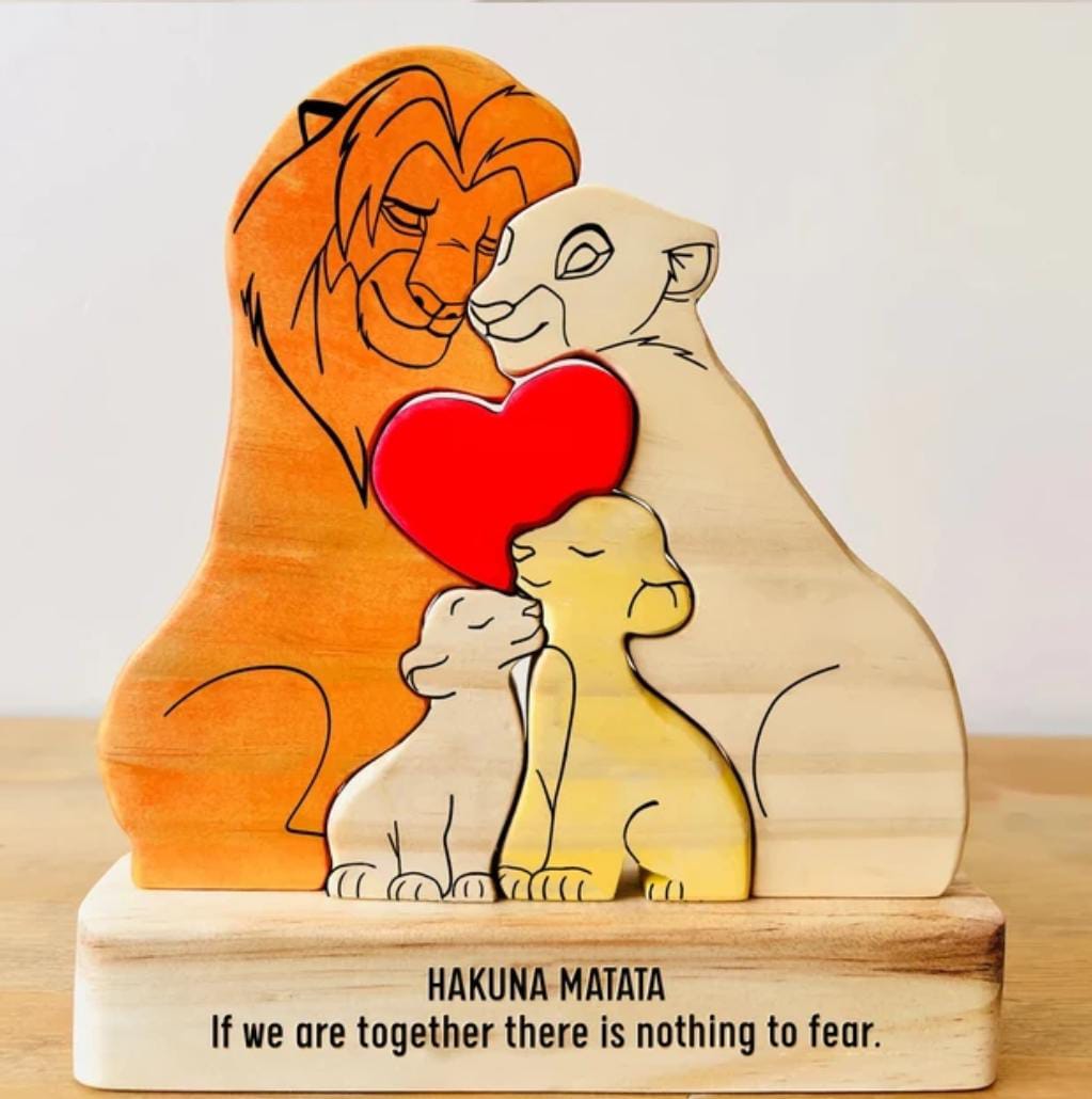 🔥20%OFF🔥 Personalized Lion Family Puzzle