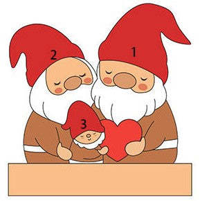 Personalized Wooden Santa Family Puzzle Cute Gift For Christmas