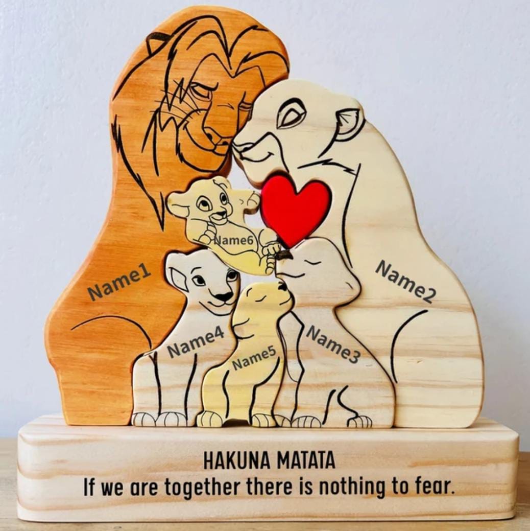 🔥20%OFF🔥 Personalized Lion Family Puzzle