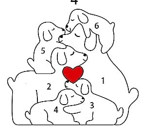 Dog Family Puzzle