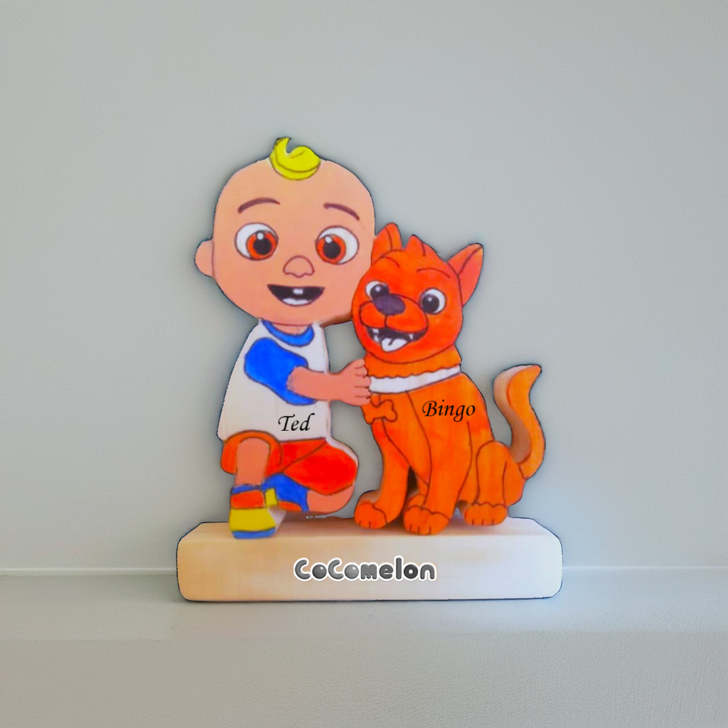 🚚FREE SHIPPING🚚 Wooden Cocomelon Carving