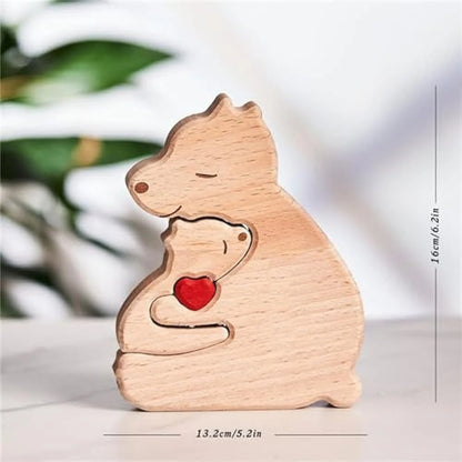 💥45% OFF💥  Personalized Bear Family Wooden Puzzle