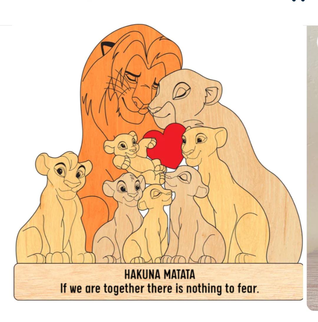 🔥20%OFF🔥 Personalized Lion Family Puzzle