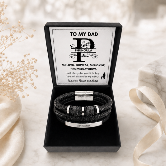 From Daughter To Dad - Clan Names Bracelet