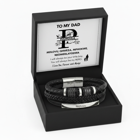 From Daughter To Dad - Clan Names Bracelet