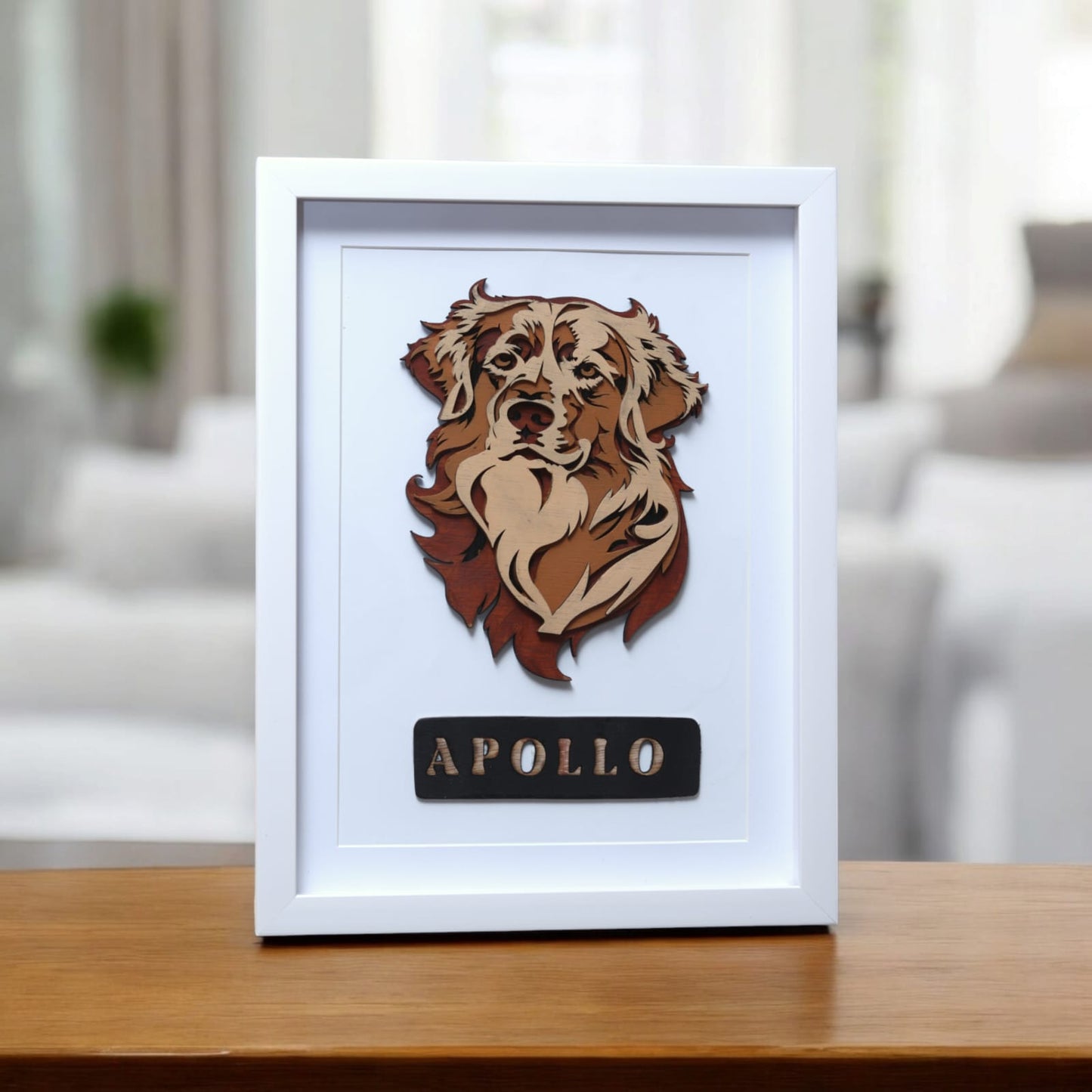 Personalised Dog Laser-Cut Portrait