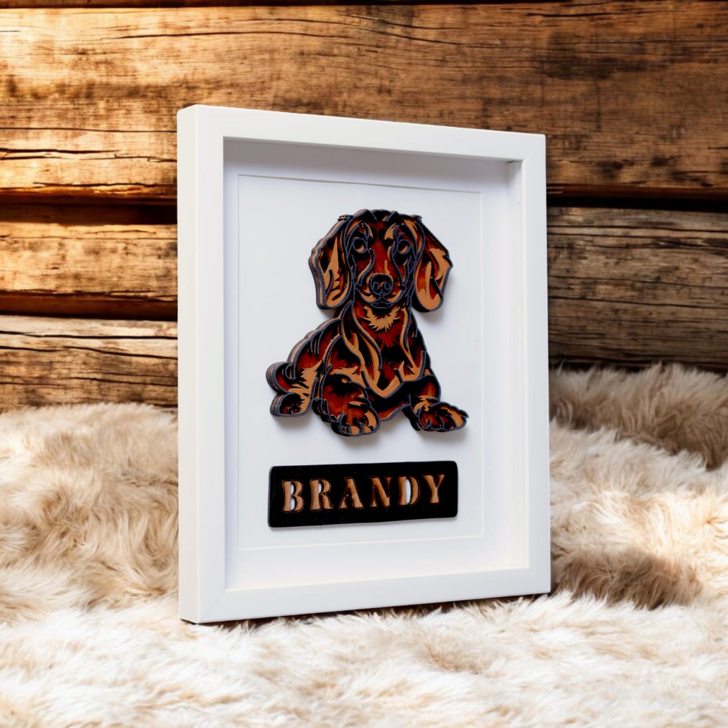 Personalised Dog Laser-Cut Portrait