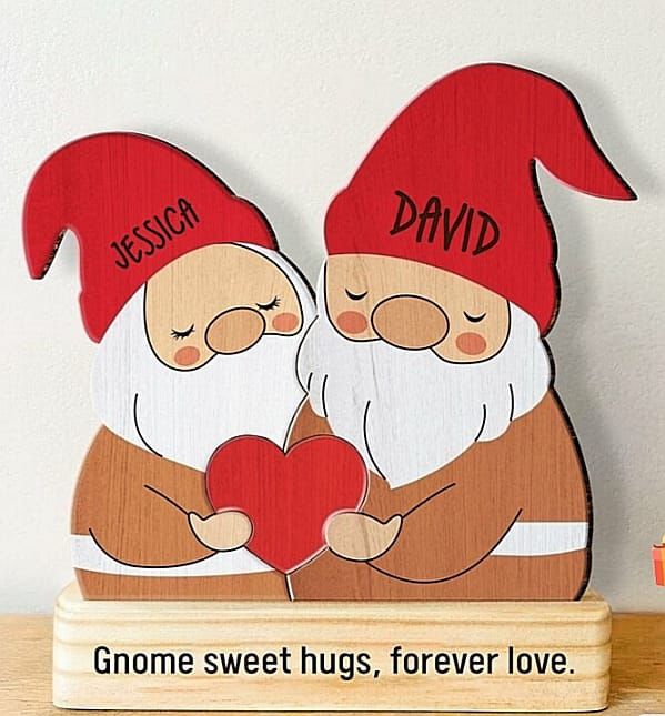 Personalized Wooden Santa Family Puzzle Cute Gift For Christmas