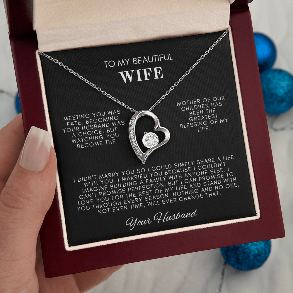 To My Wife Forever Love Necklace