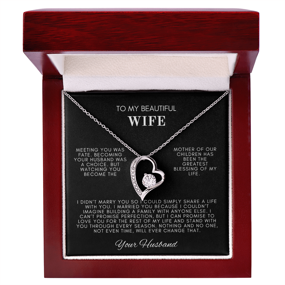To My Wife Forever Love Necklace