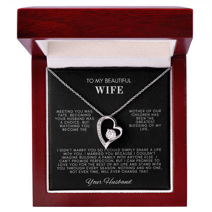 To My Wife Forever Love Necklace