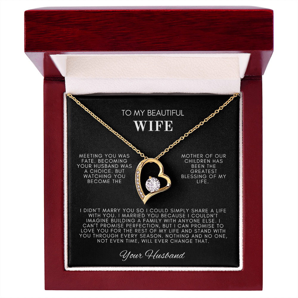 To My Wife Forever Love Necklace