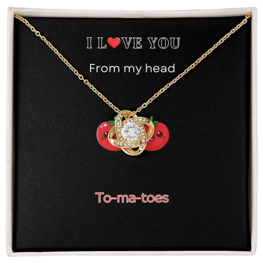 I Love you - Love Knot Necklace