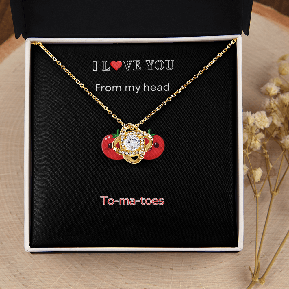 I Love you - Love Knot Necklace