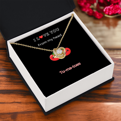 I Love you - Love Knot Necklace