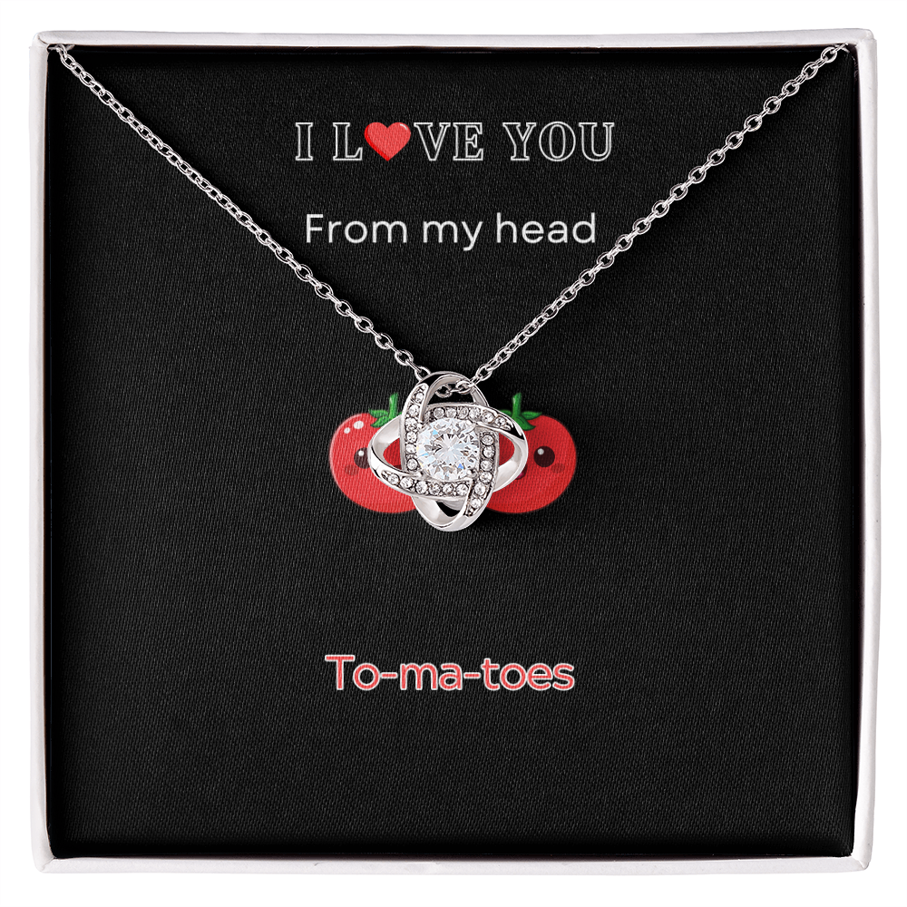 I Love you - Love Knot Necklace