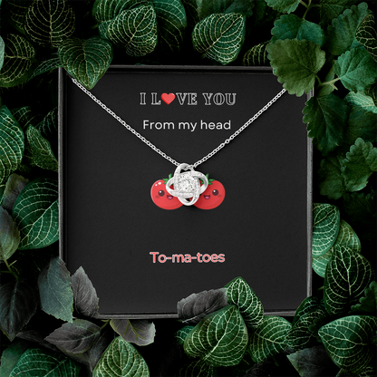 I Love you - Love Knot Necklace