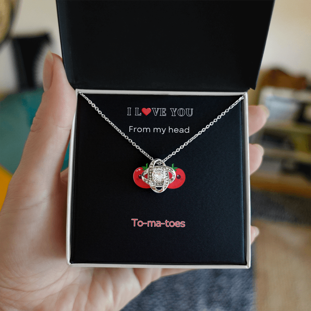 I Love you - Love Knot Necklace