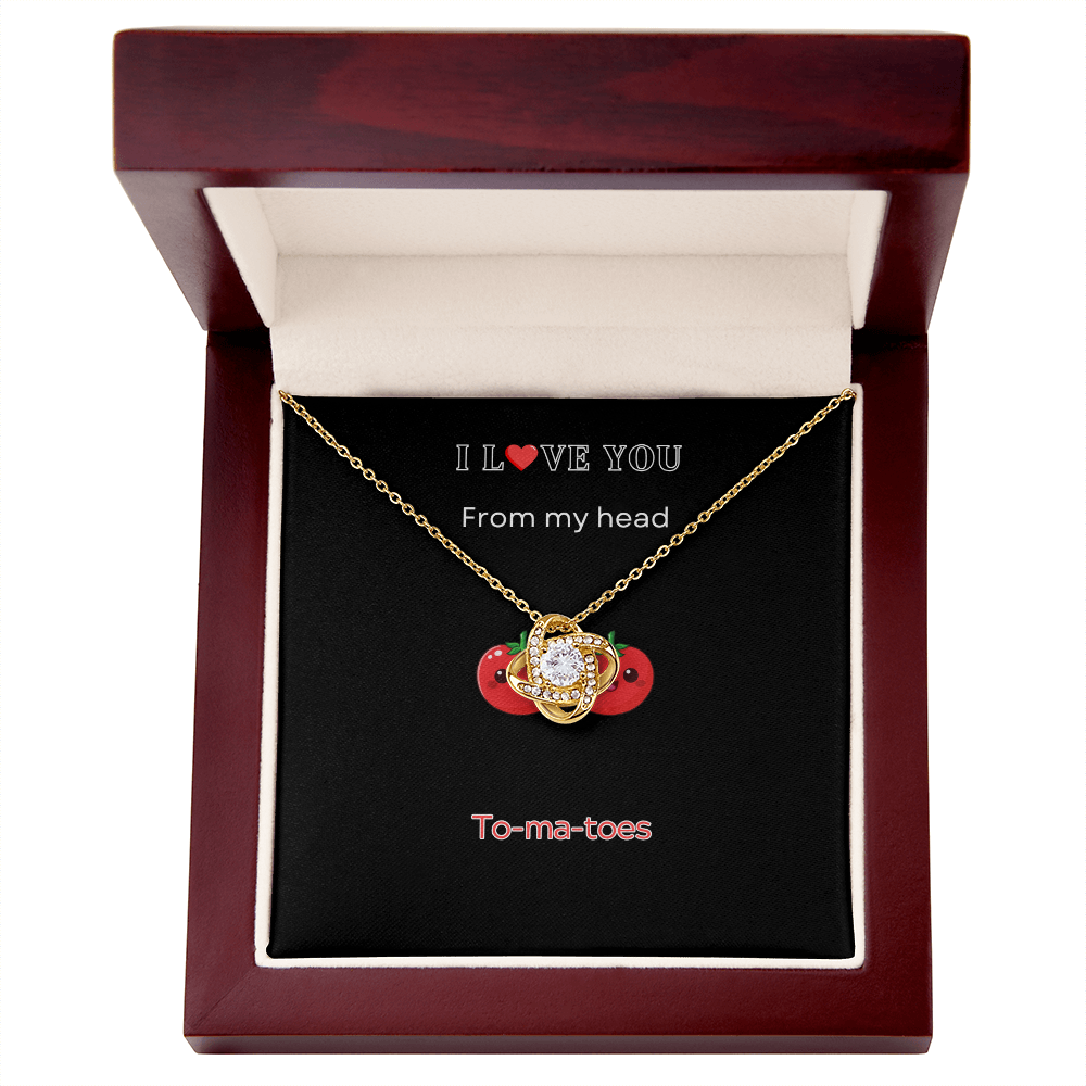 I Love you - Love Knot Necklace