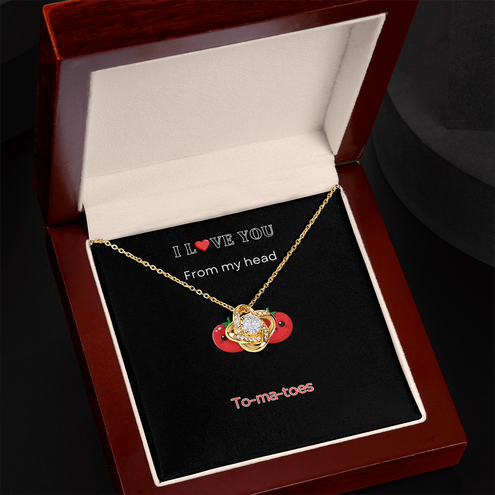 I Love you - Love Knot Necklace