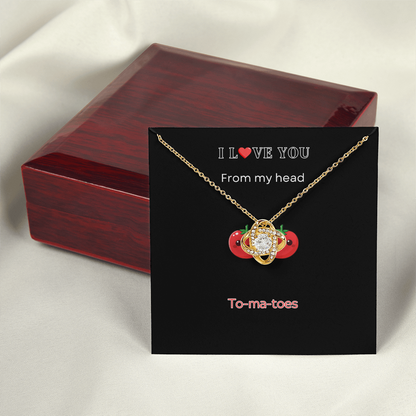 I Love you - Love Knot Necklace