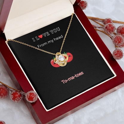 I Love you - Love Knot Necklace