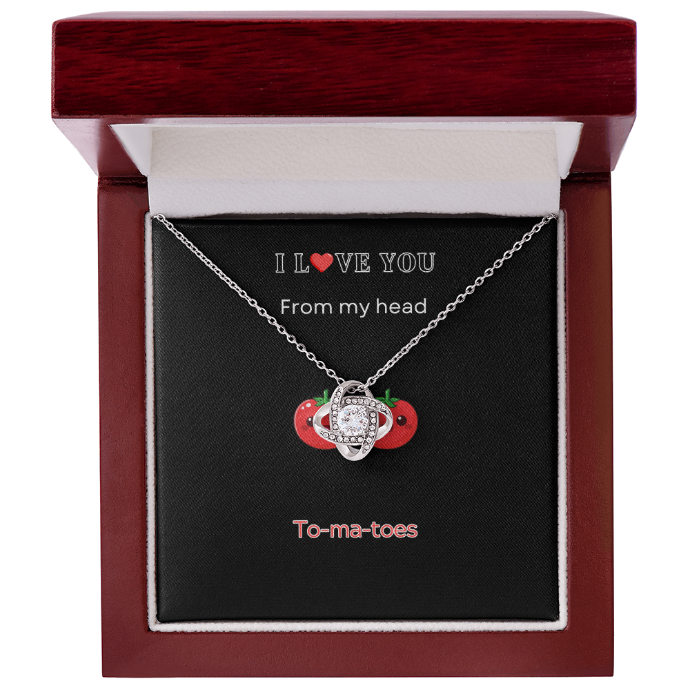 I Love you - Love Knot Necklace