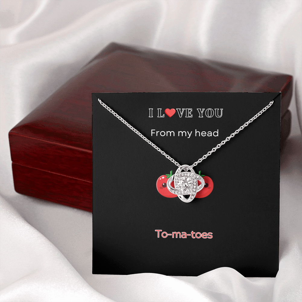 I Love you - Love Knot Necklace