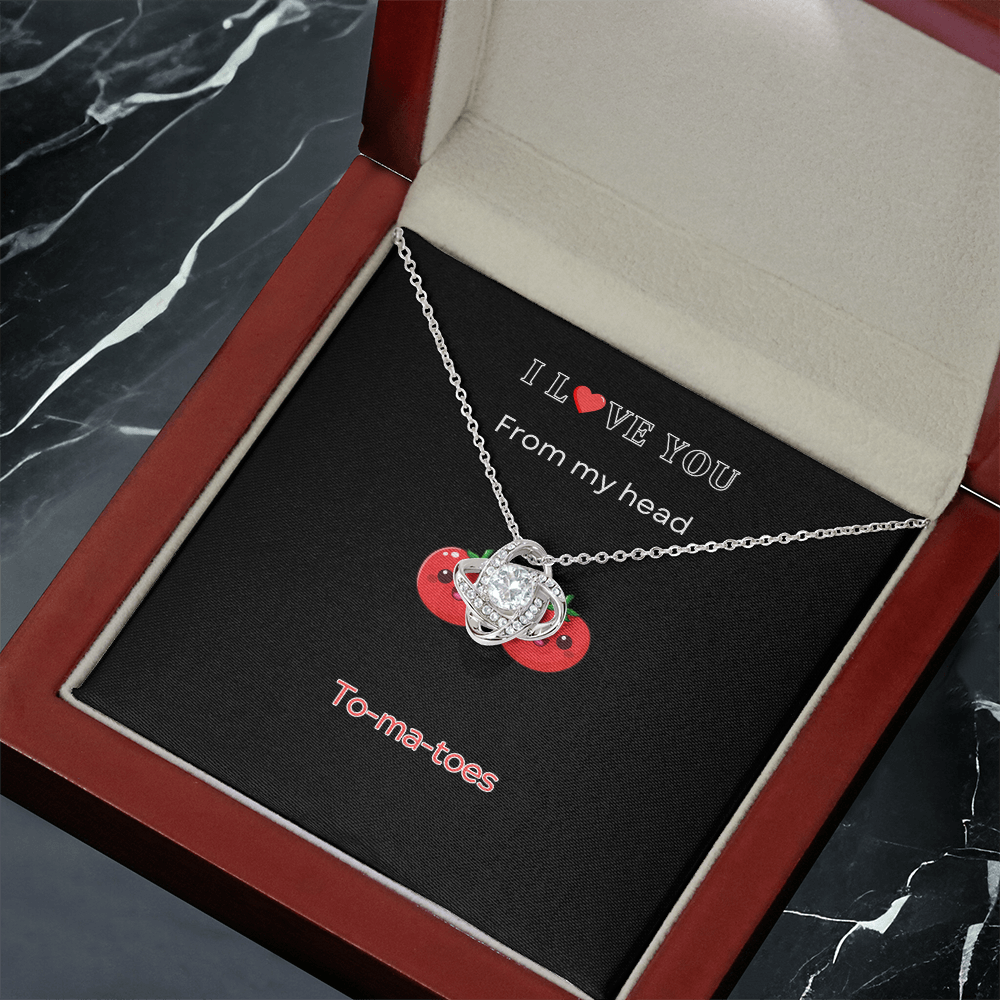 I Love you - Love Knot Necklace