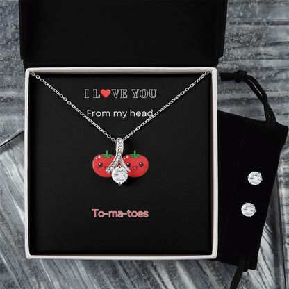 I love you - Alluring Beauty Necklace & Earring Set