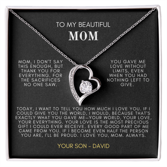 My Beautiful Mom Forever Love Necklace - STM2