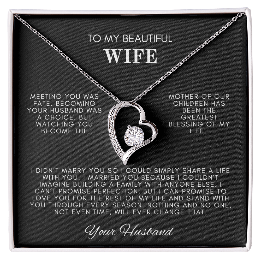 To My Wife Forever Love Necklace