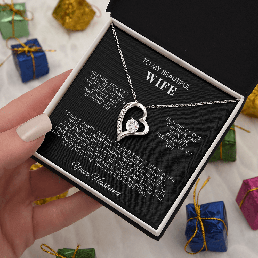 To My Wife Forever Love Necklace