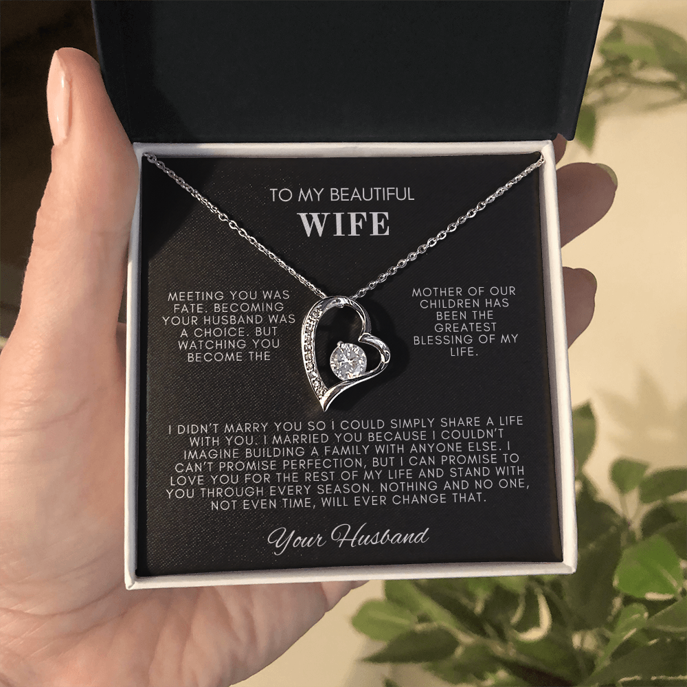 To My Wife Forever Love Necklace