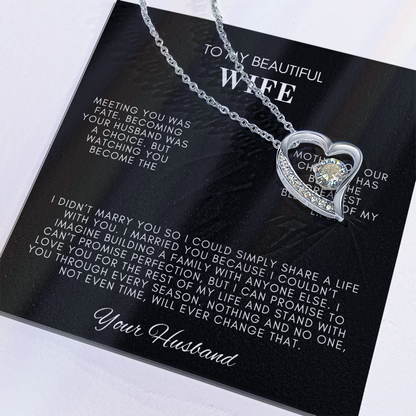 To My Wife Forever Love Necklace
