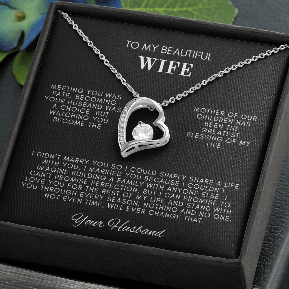To My Wife Forever Love Necklace