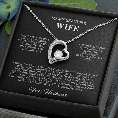 To My Wife Forever Love Necklace