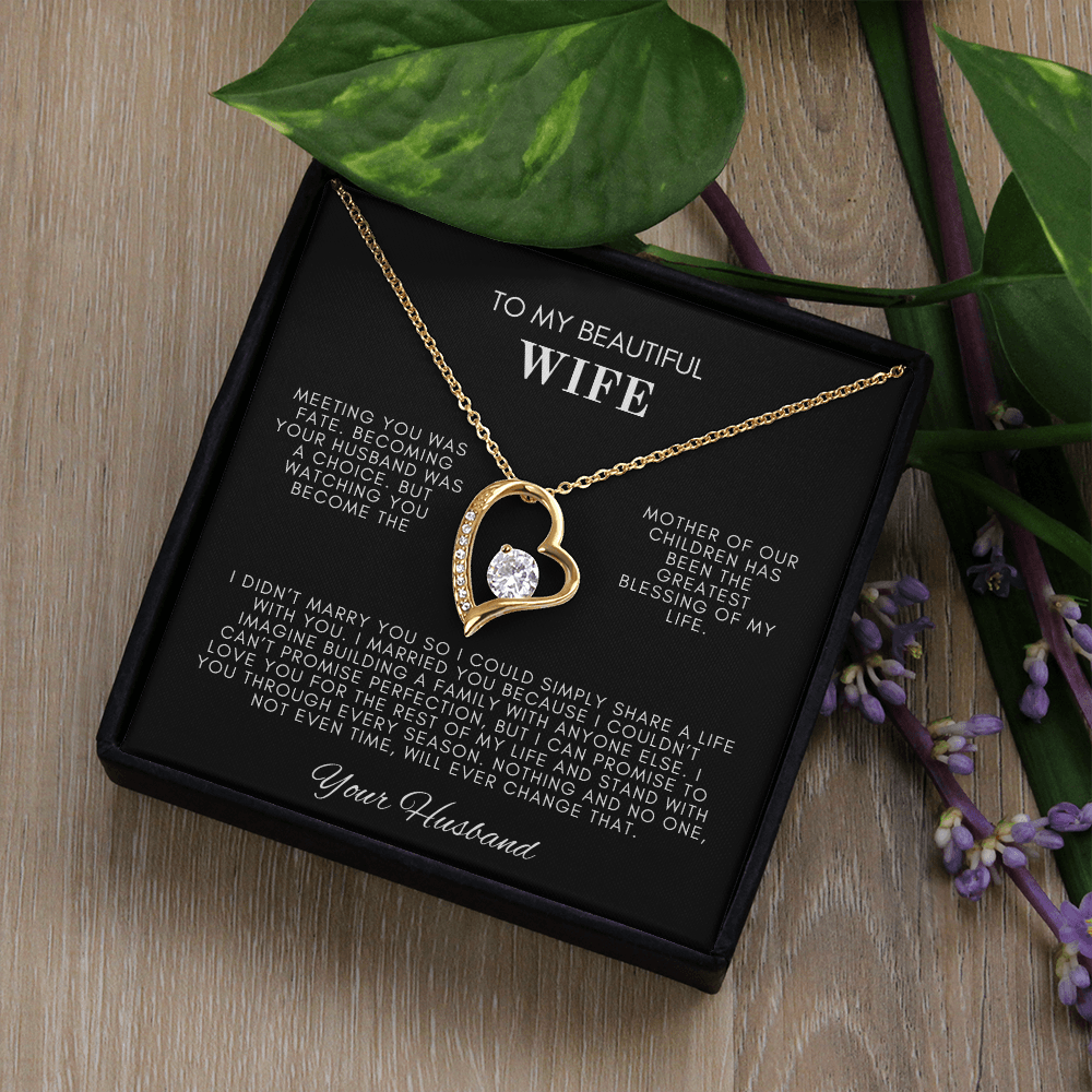 To My Wife Forever Love Necklace
