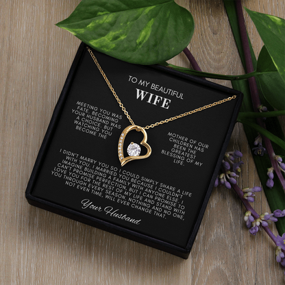To My Wife Forever Love Necklace