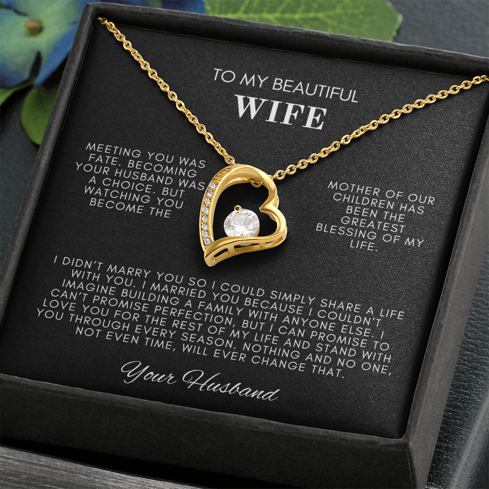 To My Wife Forever Love Necklace