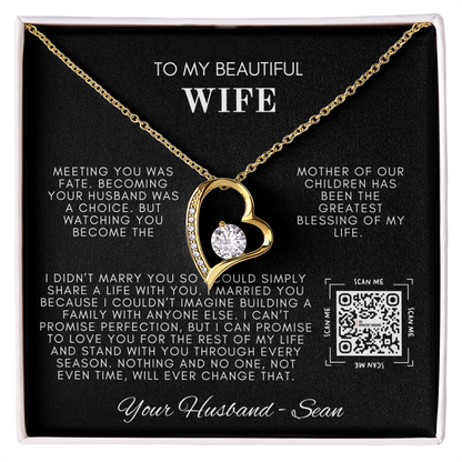 My Beautiful Wife  Forever Love Necklace - TMW-NF2 🚚FREE SHIPPING🚚