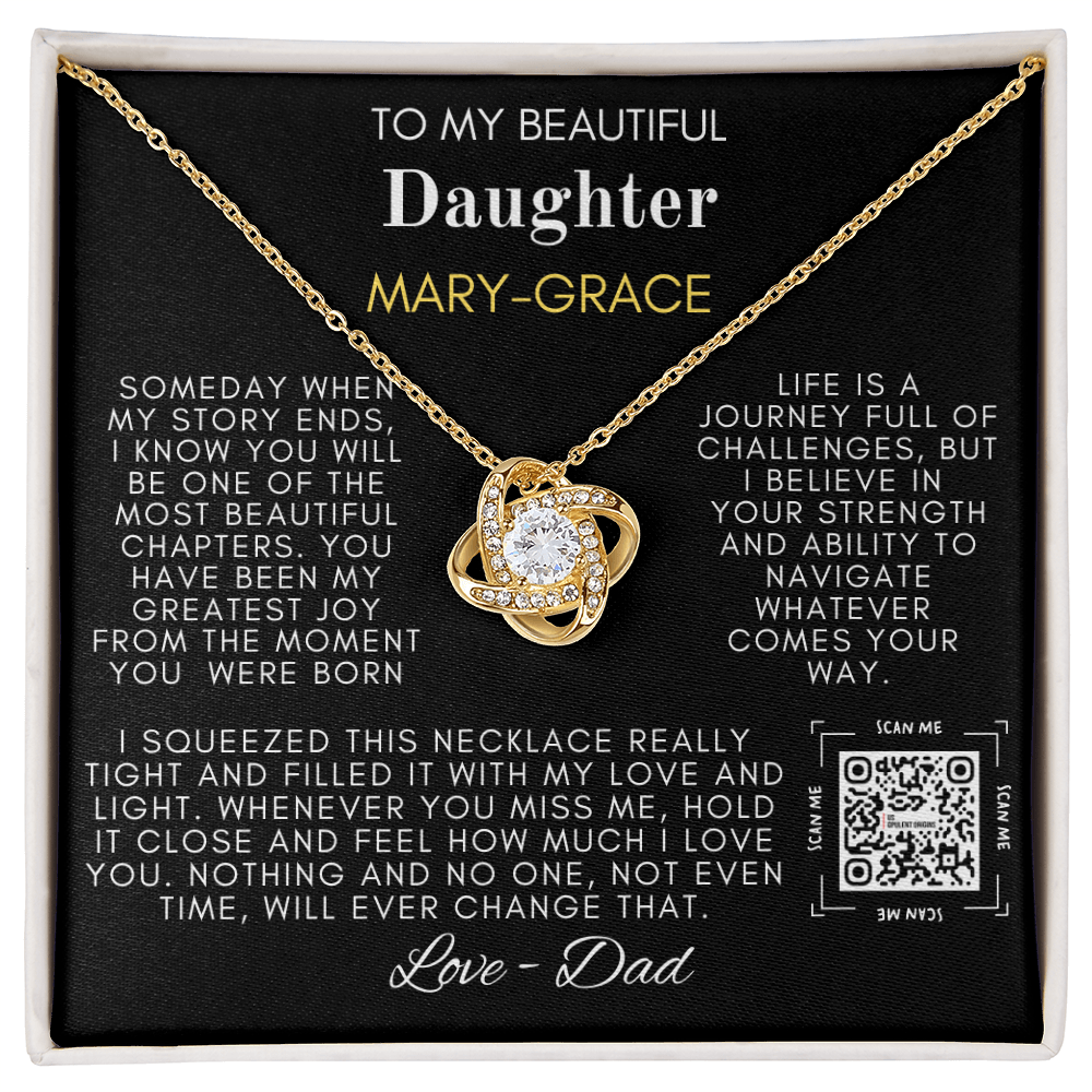 My Beautiful Daughter Love Knot Necklace - TMD-SDD1.2 🚚FREE SHIPPING🚚