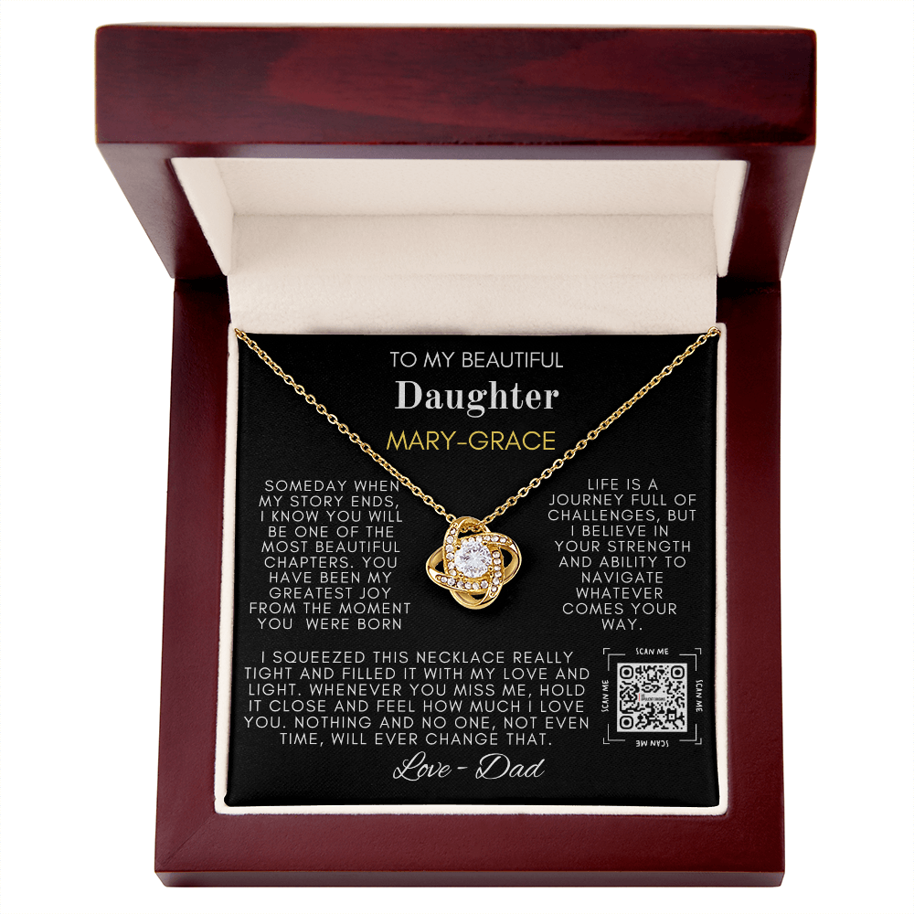 My Beautiful Daughter Love Knot Necklace - TMD-SDD1.2 🚚FREE SHIPPING🚚