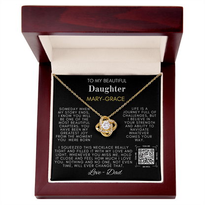 My Beautiful Daughter Love Knot Necklace - TMD-SDD1.2 🚚FREE SHIPPING🚚