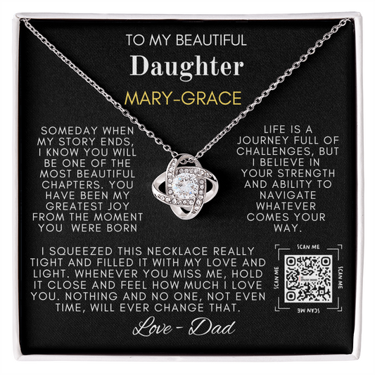 My Beautiful Daughter Love Knot Necklace - TMD-SDD1.2 🚚FREE SHIPPING🚚